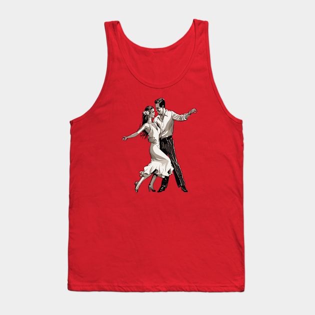 Couple Dancing Happy Vibe Tank Top by taiche